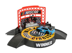 Far Out Toys NASCAR Crash Circuit hero cars in action for fast, crash-friendly play.