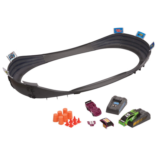 Far Out Toys NASCAR Crash Circuit Short Track assembled for fast, action-packed racing fun.