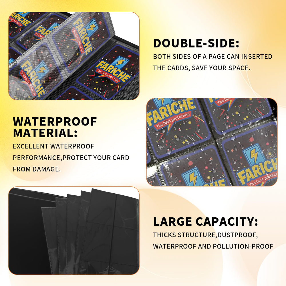 FARICHE Toploader rugged zipper keeping sleeves secure and dust-free