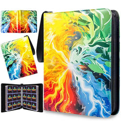 Fariche trading card binder, closed front view, protecting cards during travel.