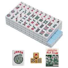 FARINOK American Mahjong tiles 166 white for authentic gameplay