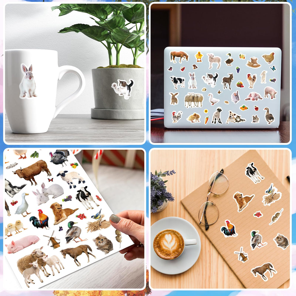 Farm Animals Stickers chick design perfect for calendars and planners