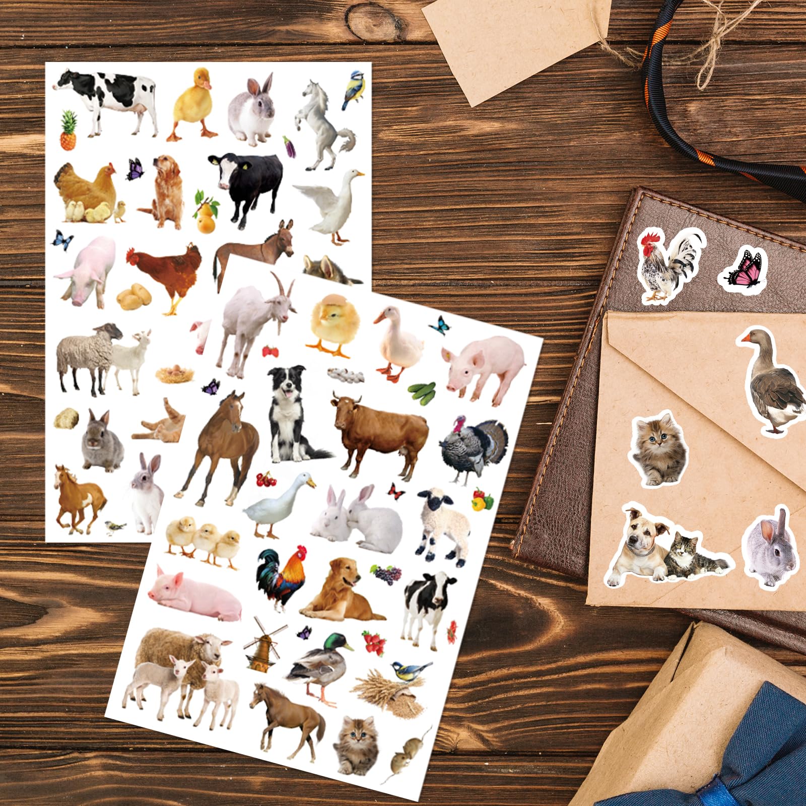 Farm Animals Stickers horse design for phone cases and flair
