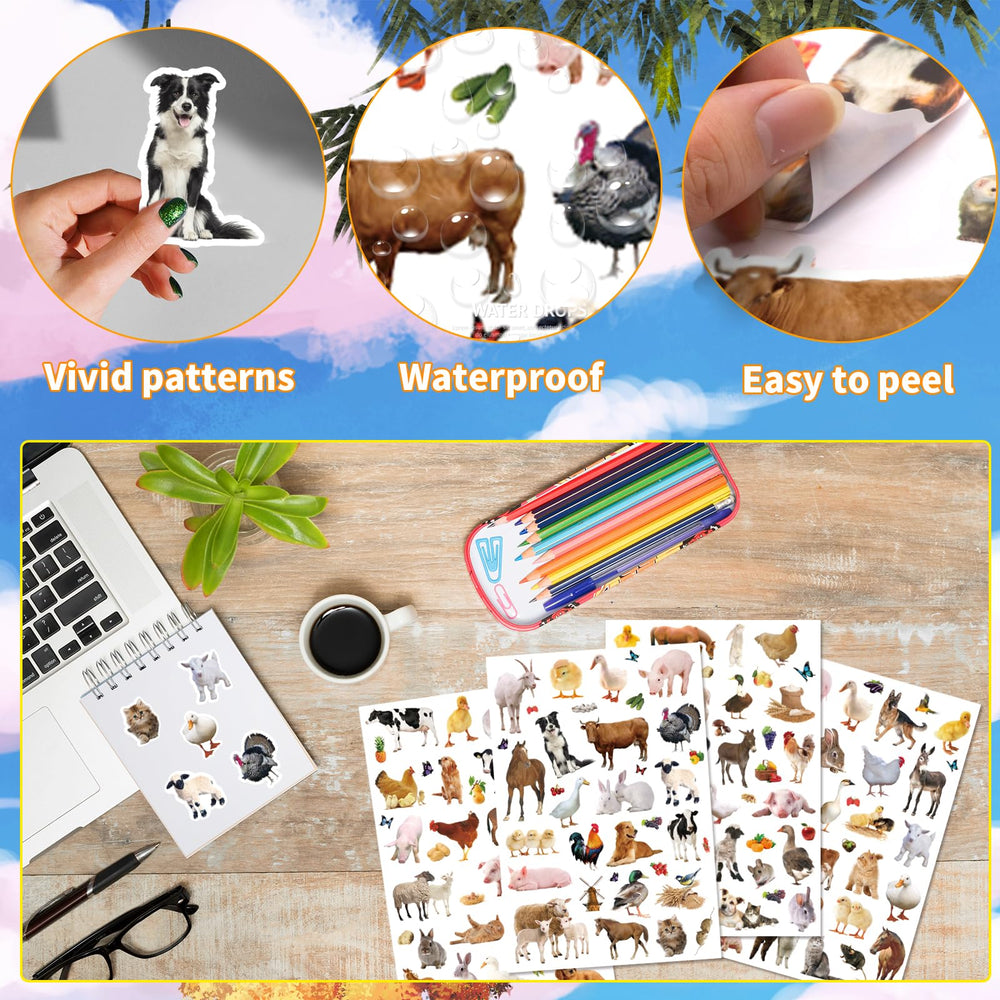 Farm Animals Stickers sheep design ideal for scrapbooks and crafts