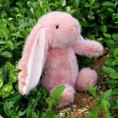 Farnesaa weighted bunny in hug pose highlights calming comfort