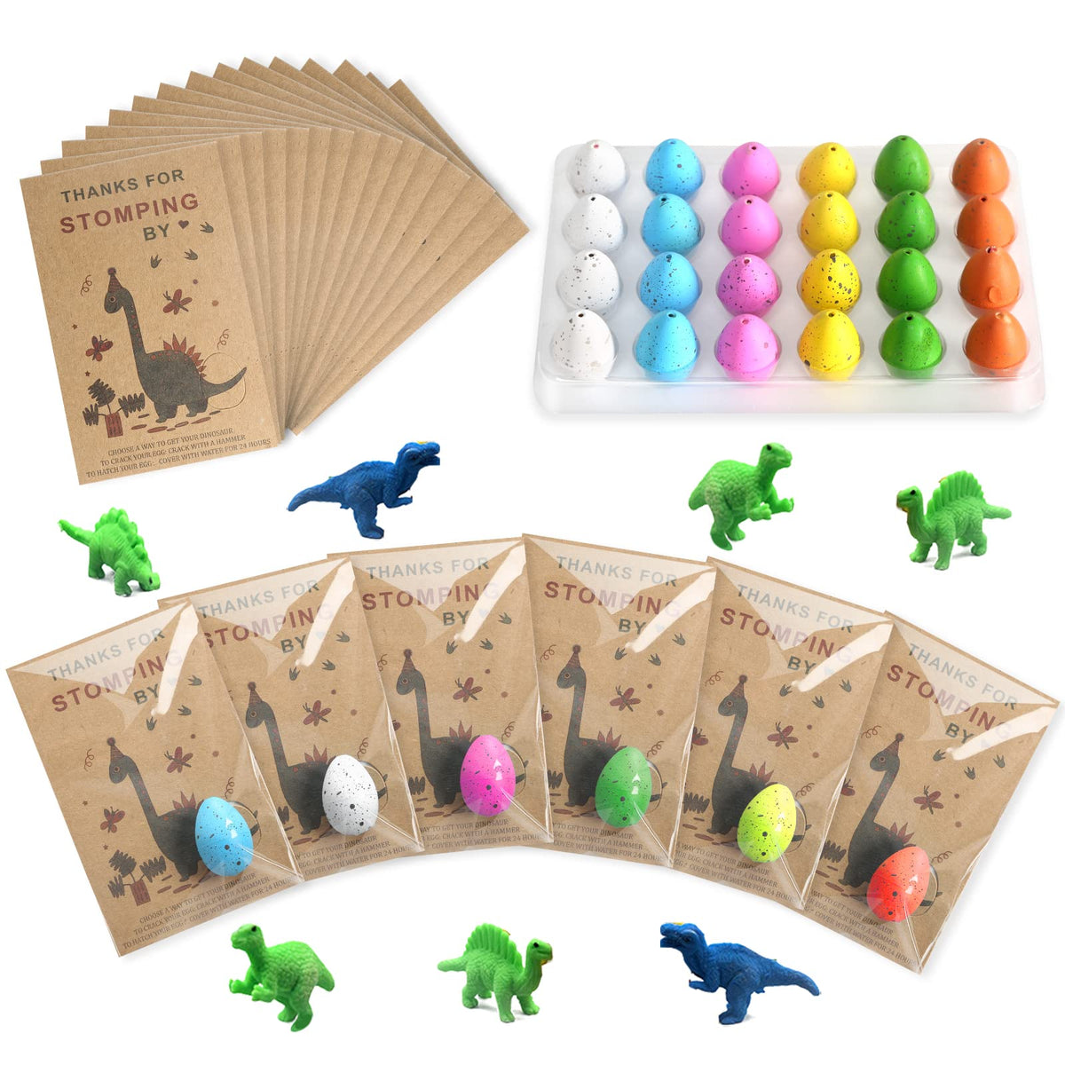 FASBET dinosaur eggs 24-pack for festive party favors and gifts