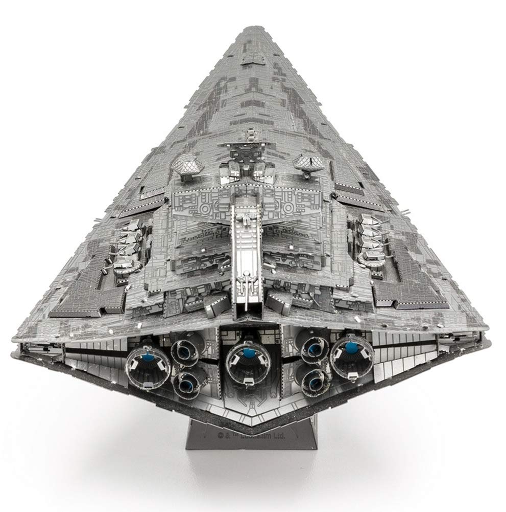 Fascinations Metal Earth Destroyer Imperial Star Wars folding tabs guide quick connections during assembly.