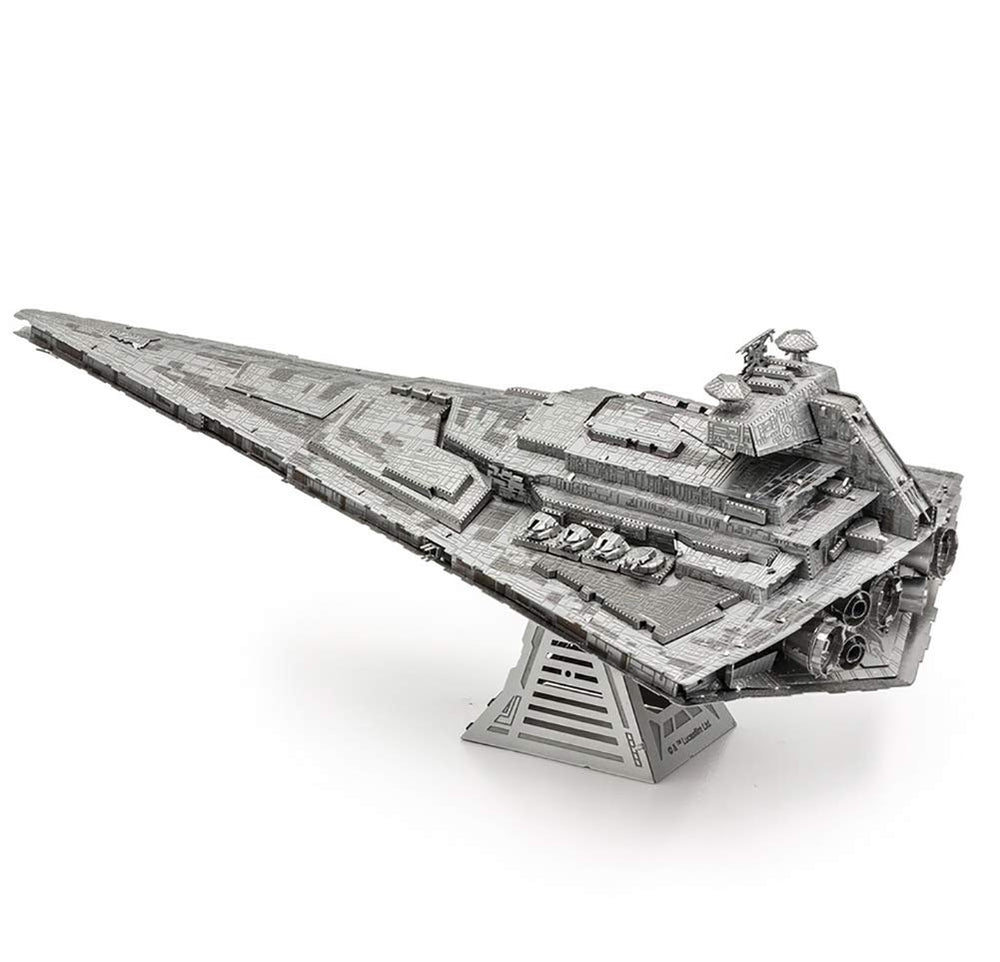 Fascinations Metal Earth Destroyer Imperial Star Wars pieces pre-cut for smooth, glue-free assembly.