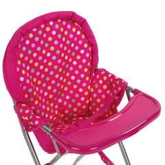 Fash N Kolor pink chair fits 18-inch dolls for versatile storytelling