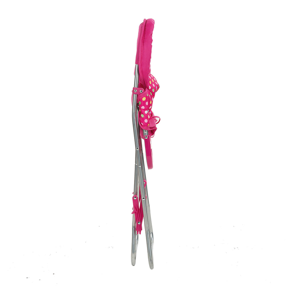 Fash N Kolor pink high chair is a gift-ready doll furniture accessory