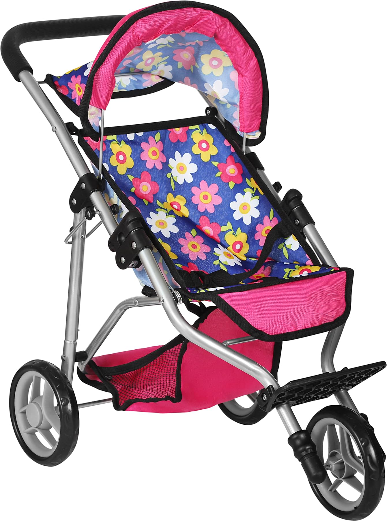 Fash N Kolor baby doll stroller hood adjustable canopy provides shade during pretend play