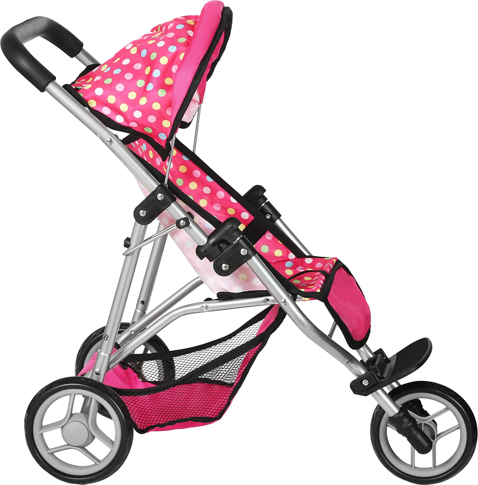Fash N Kolor denim pink stroller doll compatibility 16-18 inch for versatile play