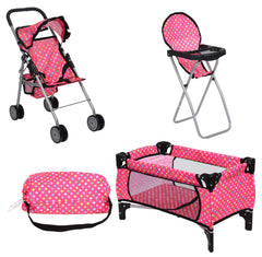 Fash N Kolor doll stroller pink for imaginative play