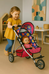 Fash N Kolor safety tested stroller for dolls offers kid friendly reassurance