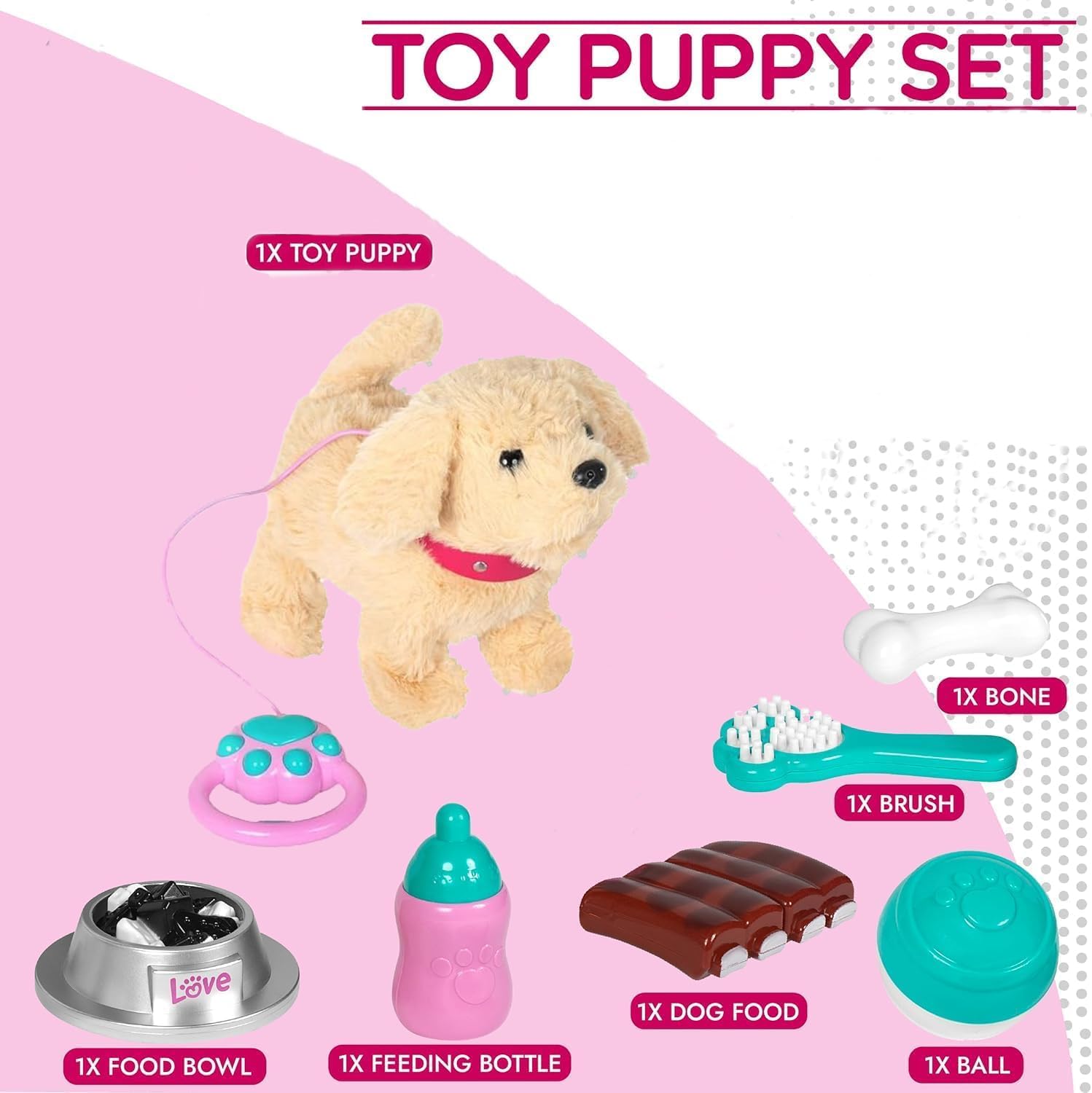Fash N Kolor feeding bowl encourages caring routines during pretend pet care