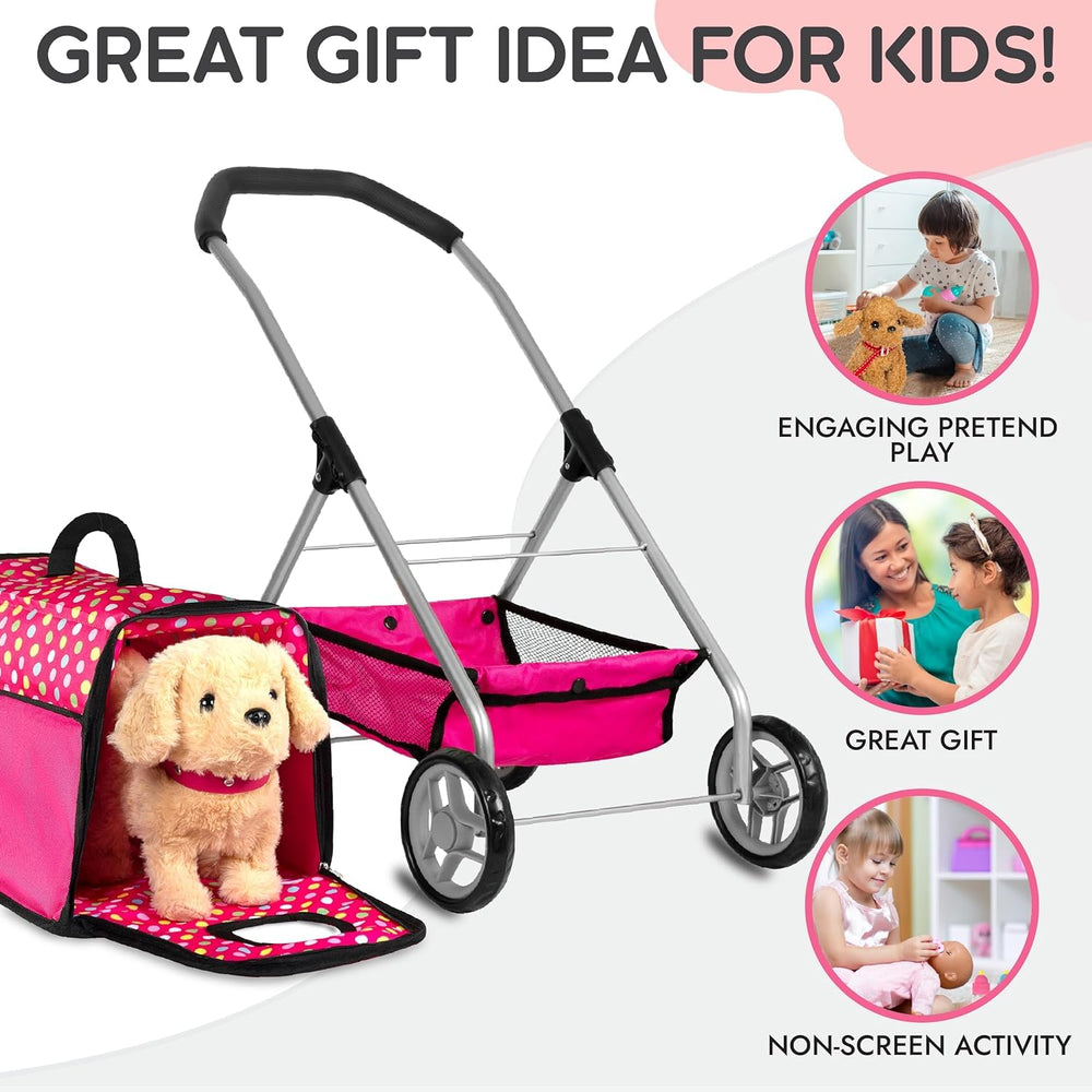 Fash N Kolor Puppy Doll Stroller brush and bottle accessories for grooming routines
