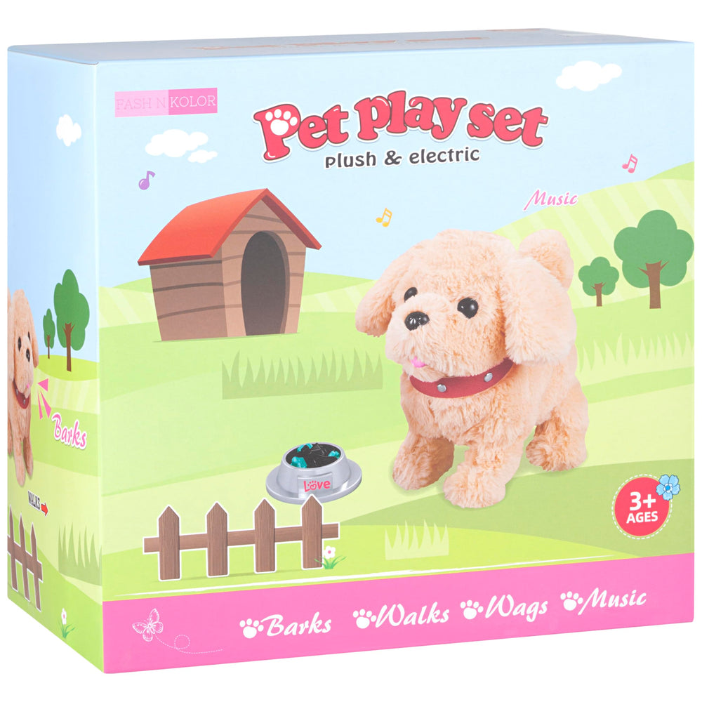 Fash N Kolor toy ball invites active play and companionship with the plush pup