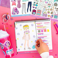 Fashion Angels Designer Kit road-trip activity box keeps kids engaged on trips.