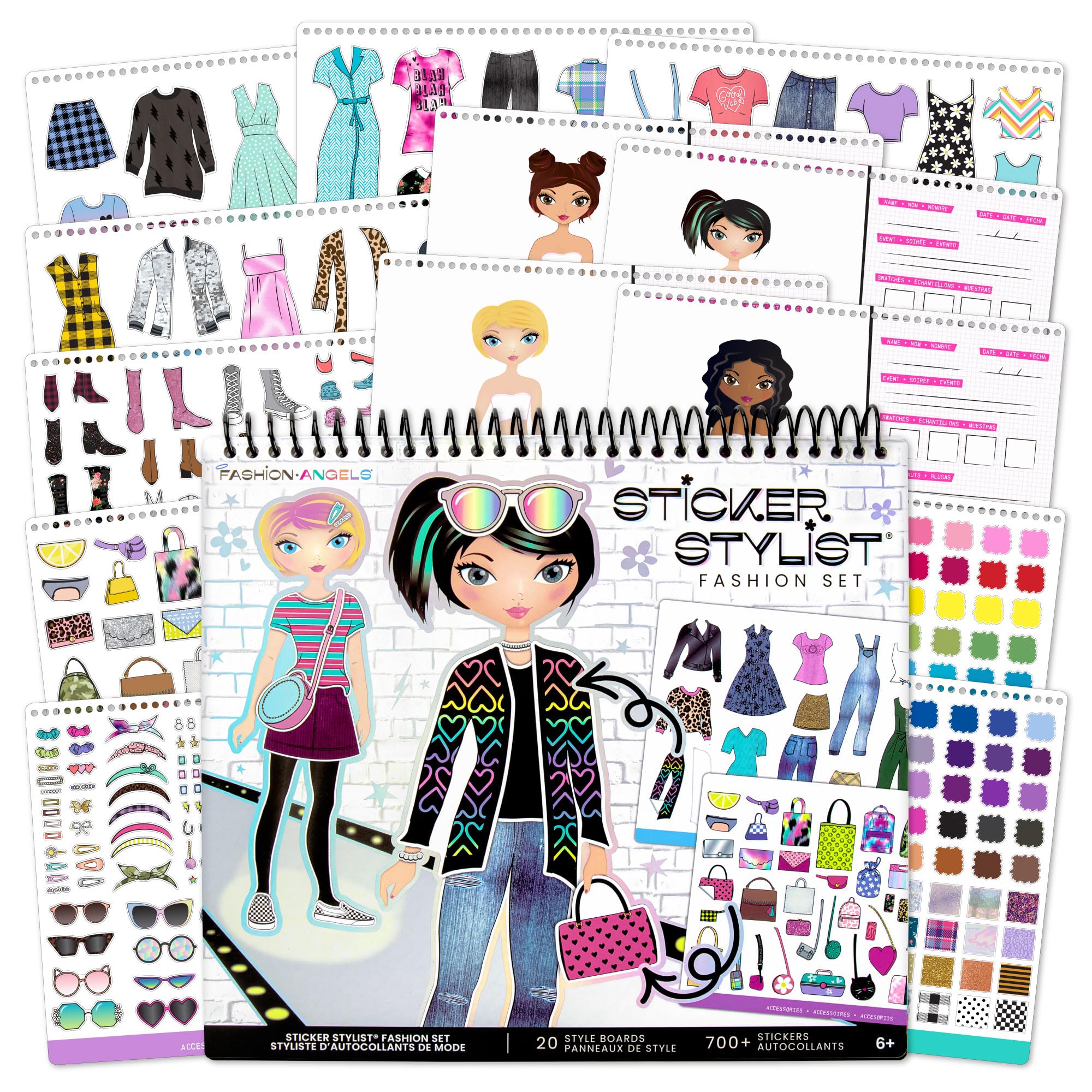 Fashion Angels Designer Kit sticker book cover promotes creative play on the go.