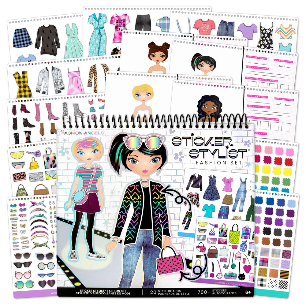 Fashion Angels Designer Kit sticker book cover promotes creative play on the go.