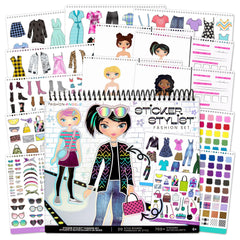 Fashion Angels Designer Kit sticker book cover promotes creative play on the go.