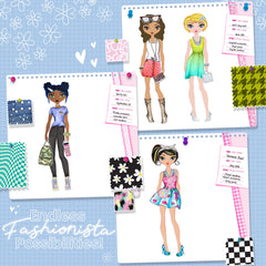Fashion Angels Fashionista Sketch Set pre-printed silhouettes aid beginners.