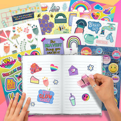Stickers from Fashion Angels on greeting cards for fun, expressive messages