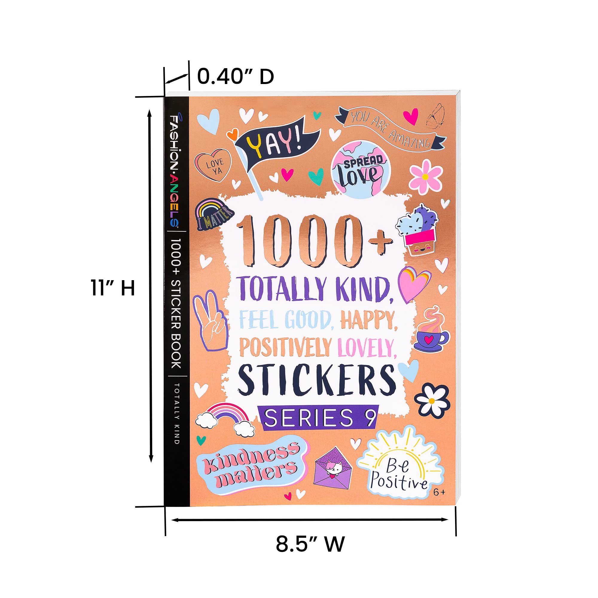 Stickers on a notebook from Fashion Angels for colorful personalization