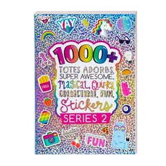 Fashion Angels Totes Adorbs sticker book open pages display vibrant, high-quality sticker sheets.