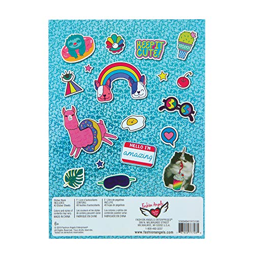 Fashion Angels Totes Adorbs stickers on water bottle demonstrate lasting adhesive for everyday use.
