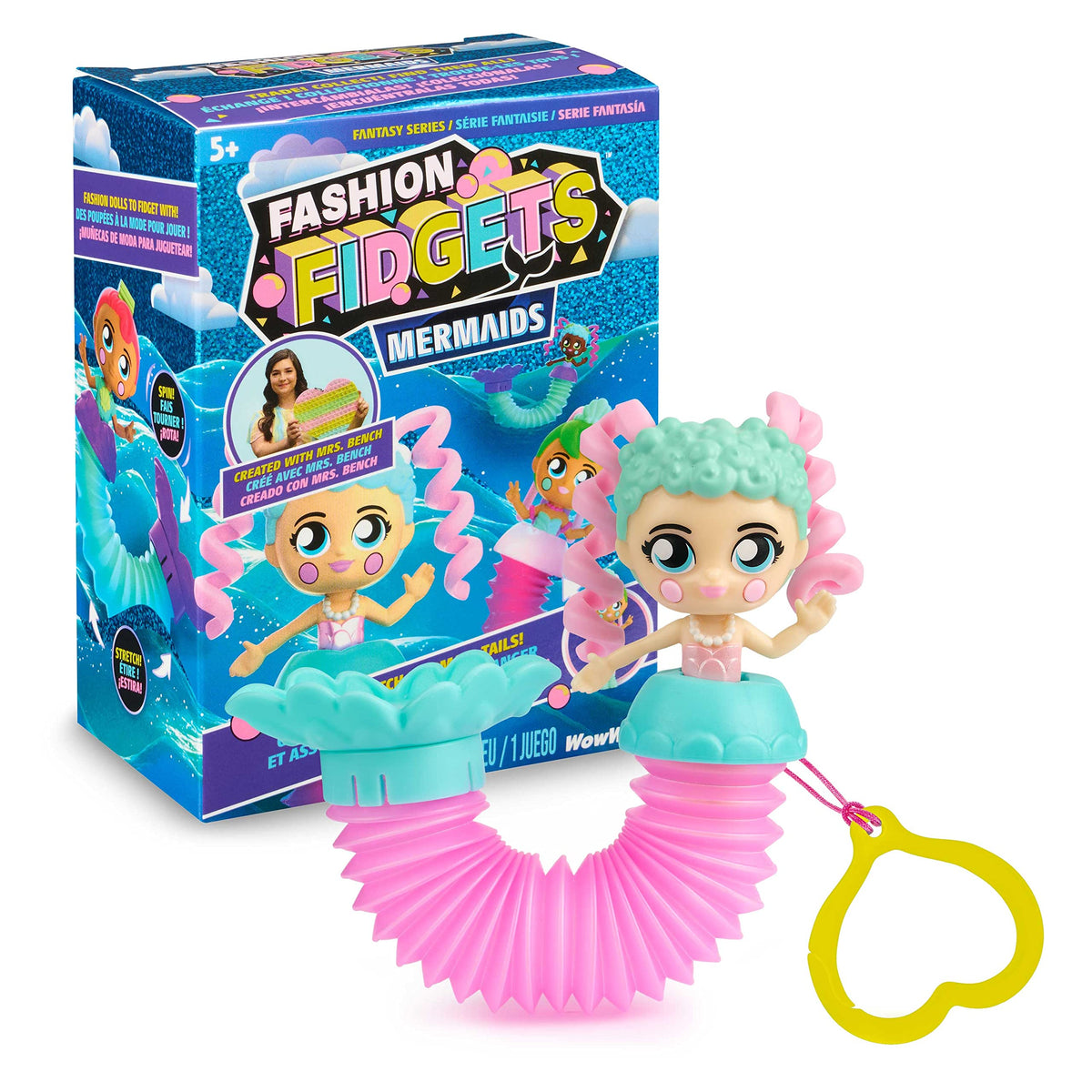 Fashion Fidgets Mermaids fantasy-series doll with shimmering details for imaginative play