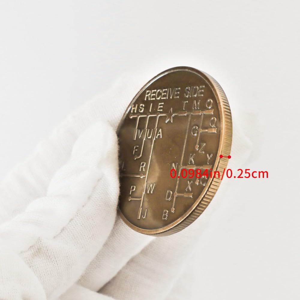 Fasmesk Morse Code Coin protective case preserves condition