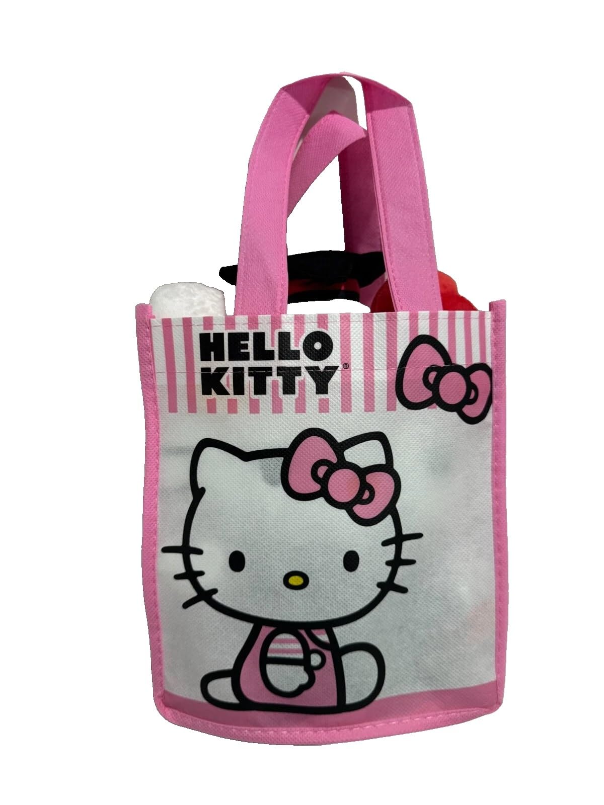 Soft plush texture and stitching on Fast Forward Hello Kitty graduation plush