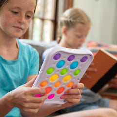 Fat Brain Dimpl Pops BPA-free design supports worry-free fun.