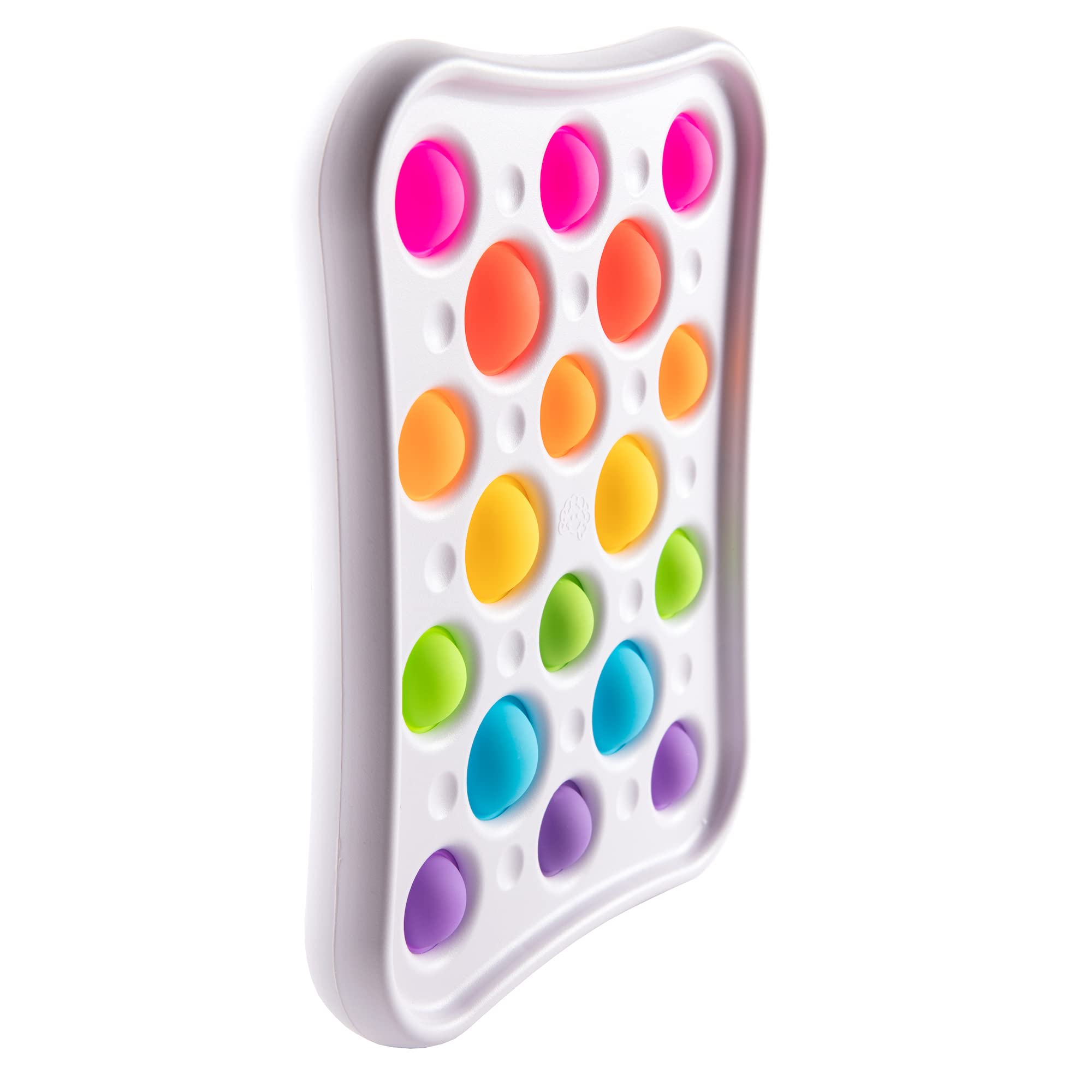 Fat Brain Dimpl Pops offers two bubble sizes for varied tactile exploration.