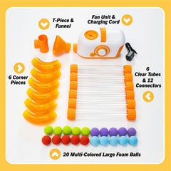 Fat Brain Toys Air Toobz auto shut-off preserves energy and safety.