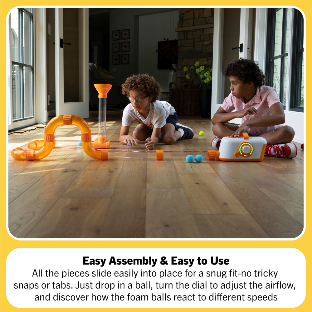 Fat Brain Toys Air Toobz rechargeable battery enables longer sessions.
