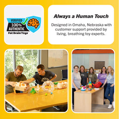Fat Brain Toys Air Toobz set in use promotes hands-on engineering.