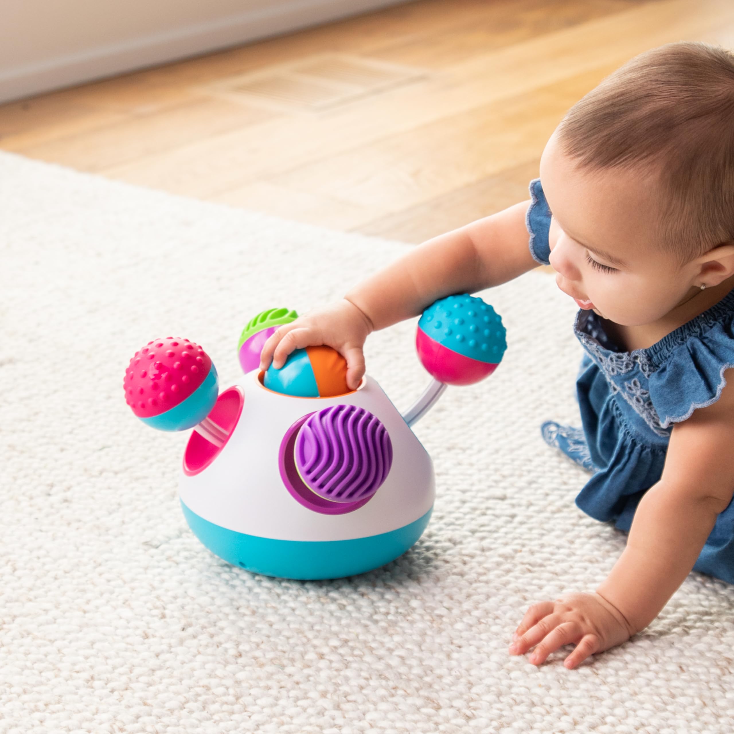 Fat Brain Toys Klickity tactile patterns encourage exploration of touch and texture.