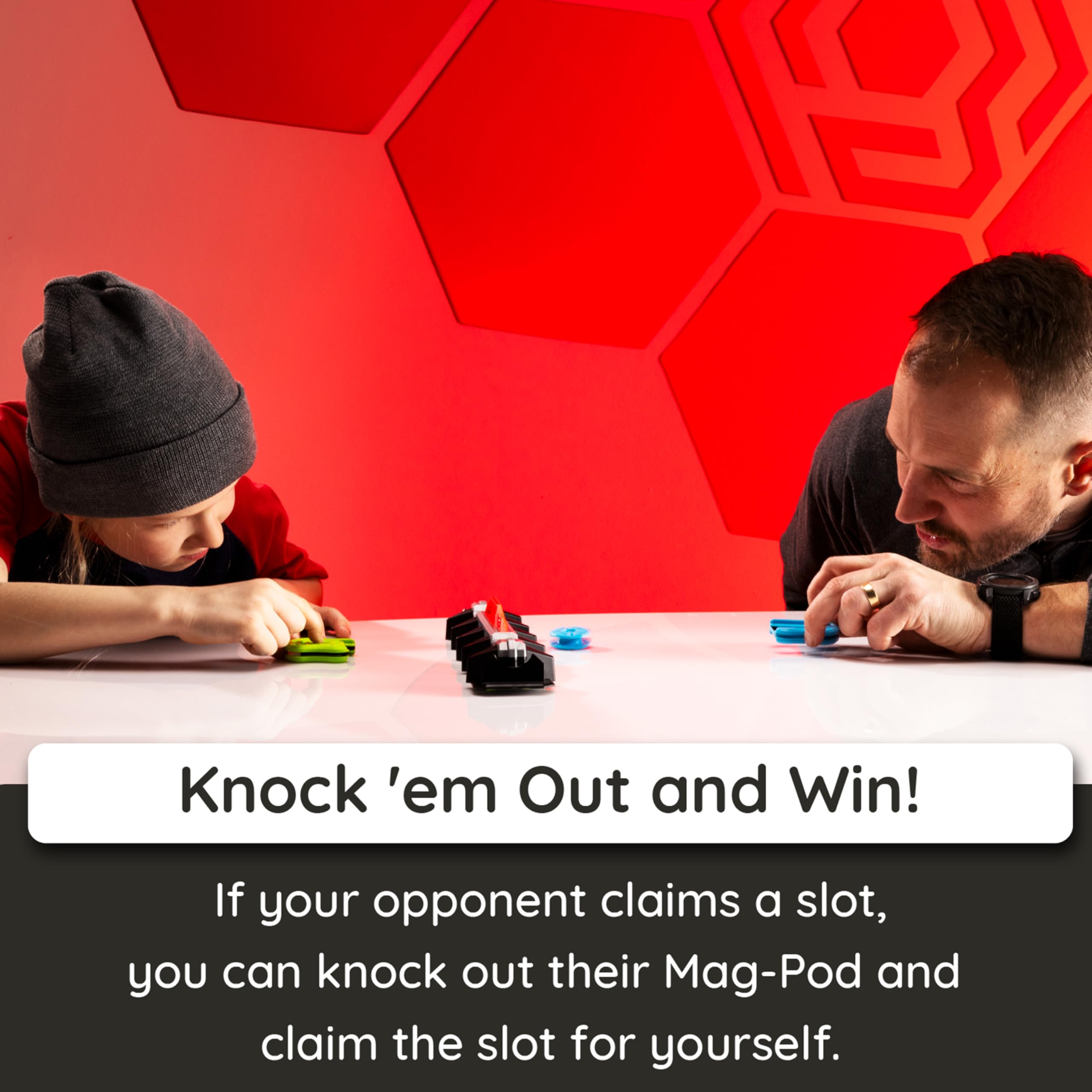 Fat Brain Toys Magshuto Knockout Rail Slots invite quick targeting and strategic defense.