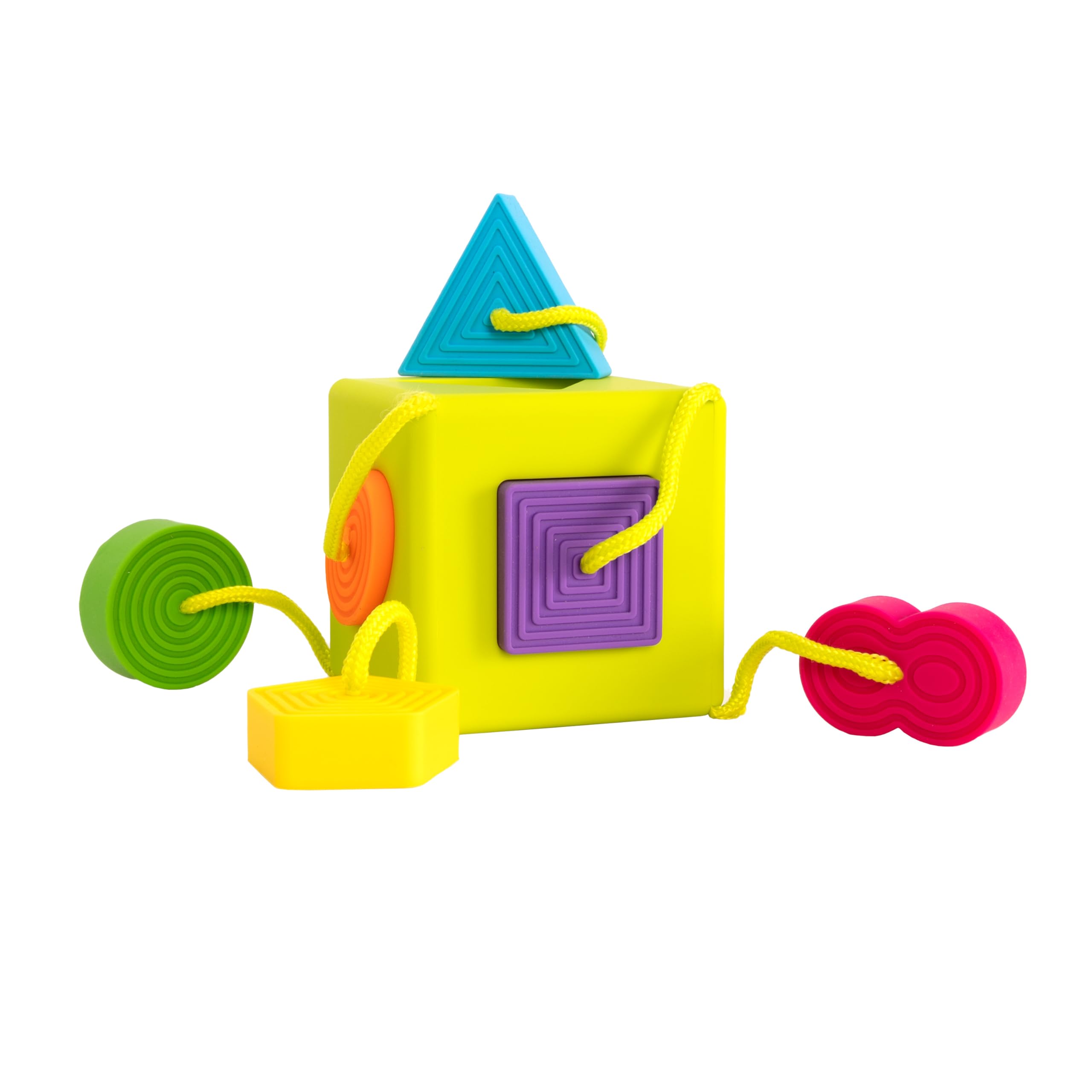 Fat Brain Toys OombeeCube travel shape sorter for on-the-go learning