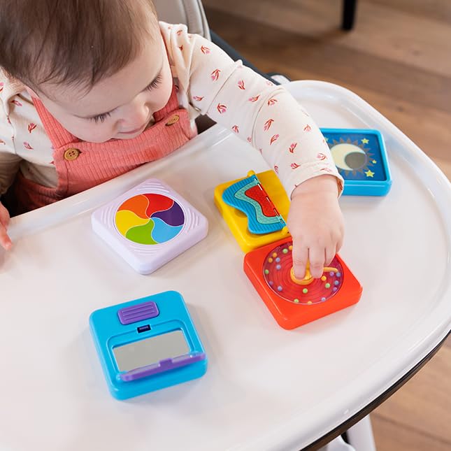 PlayTab in car-seat or stroller entertainment setup for travel