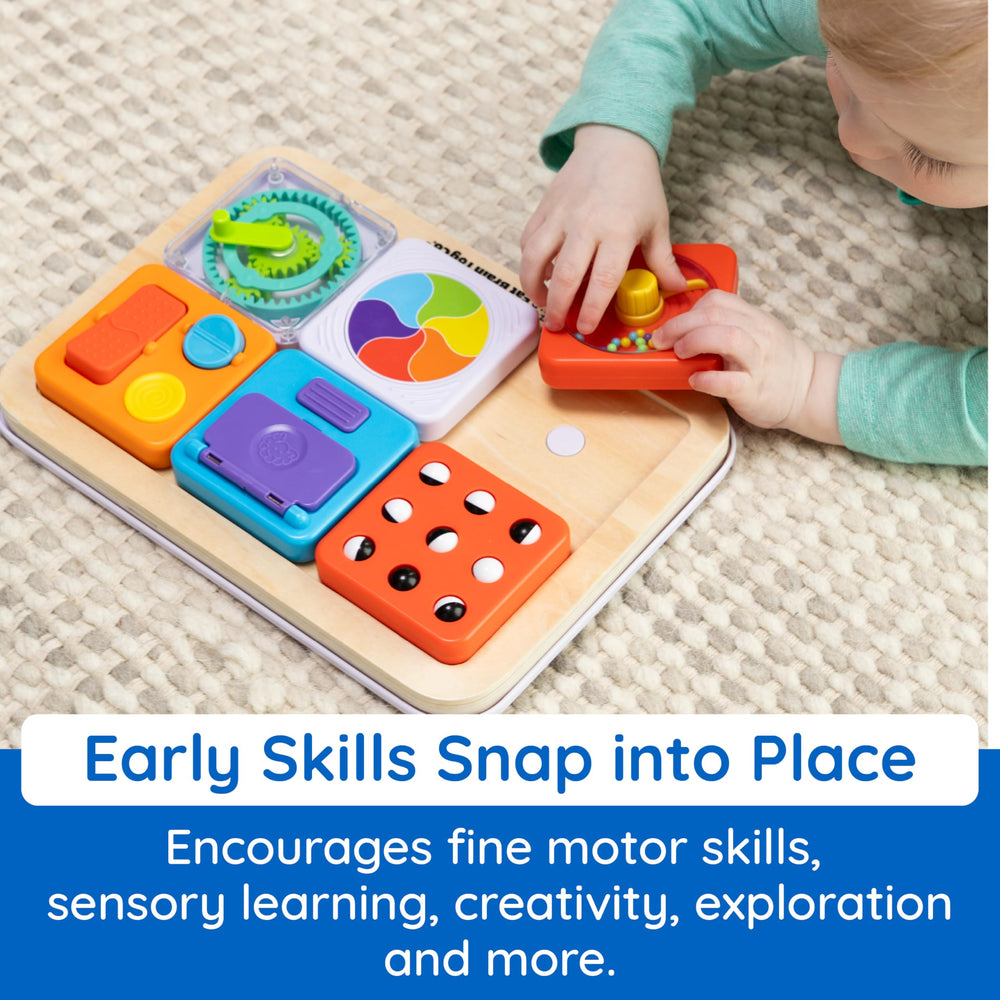 Fat Brain Toys PlayTab color wheel spins for visual tracking.