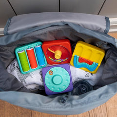 PlayTab textured buttons squeak to stimulate tactile exploration