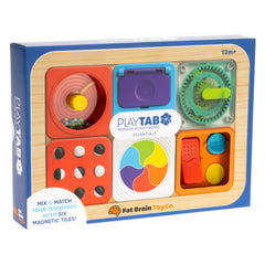 Fat Brain Toys PlayTab compact design is travel-friendly and stroller-ready.