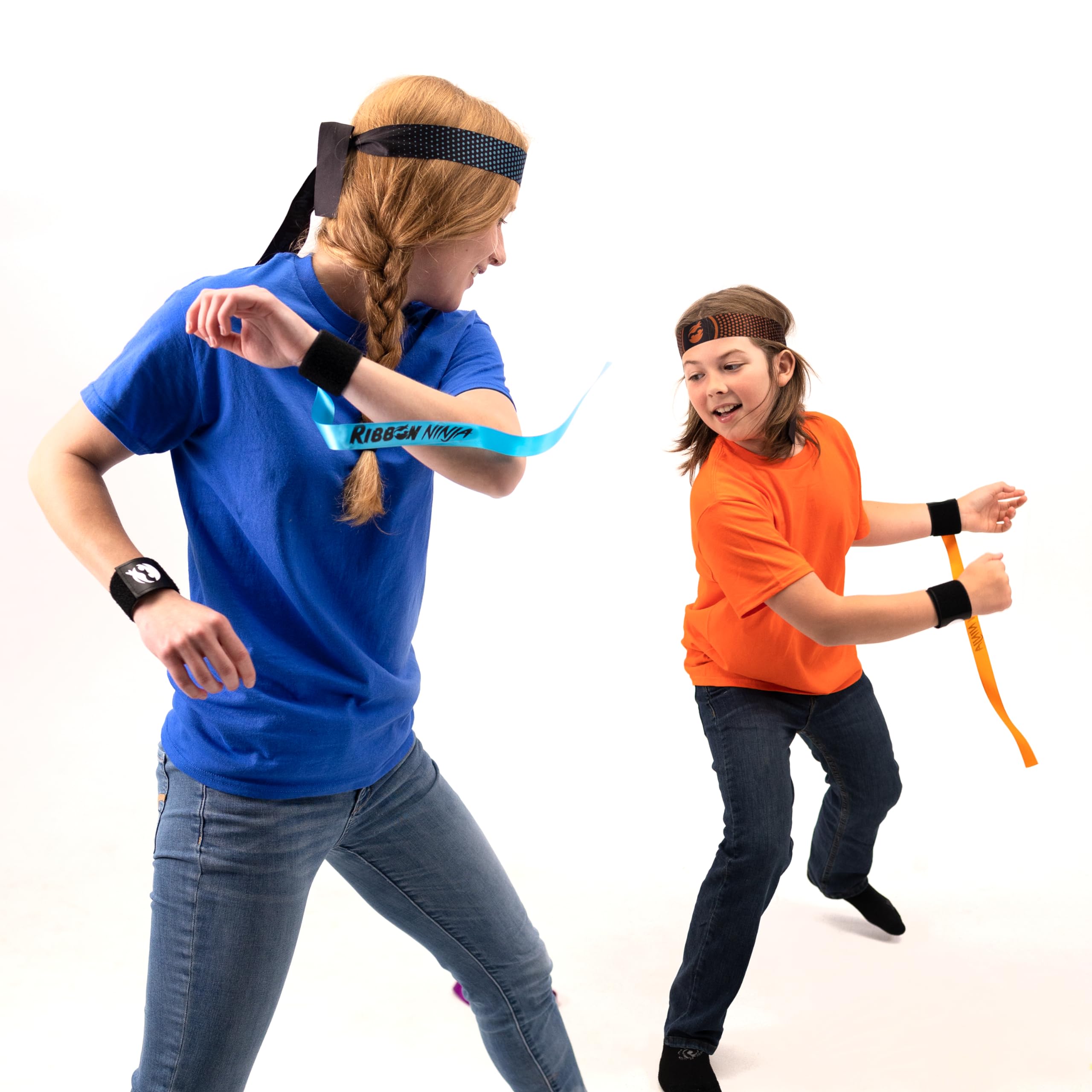 Players in action during Ribbon Ninja Game grab and dodge