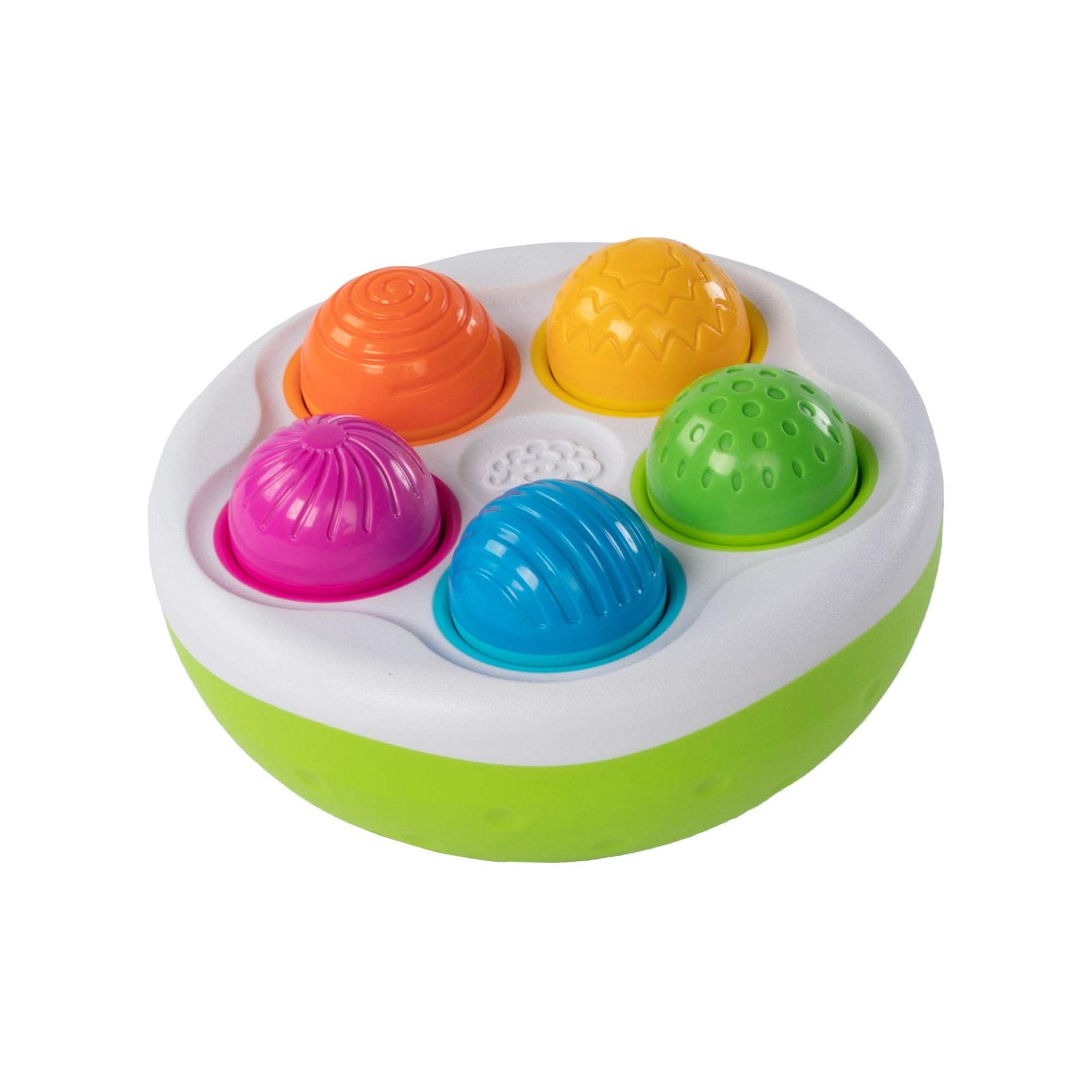 Fat Brain SpinnyPins safe for little hands ages 18 months and up.