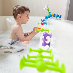 Fat Brain Toys Squigz open-ended bath-time play option.