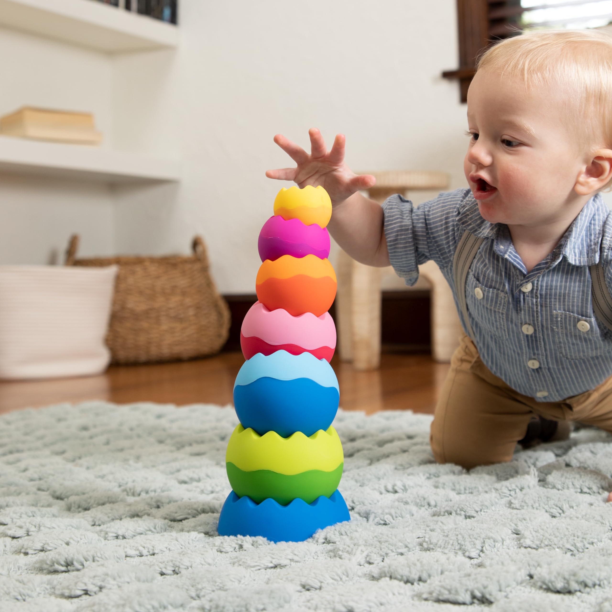 Fat Brain Toys Tobbles Neo balanced spheres promote balance and coordination