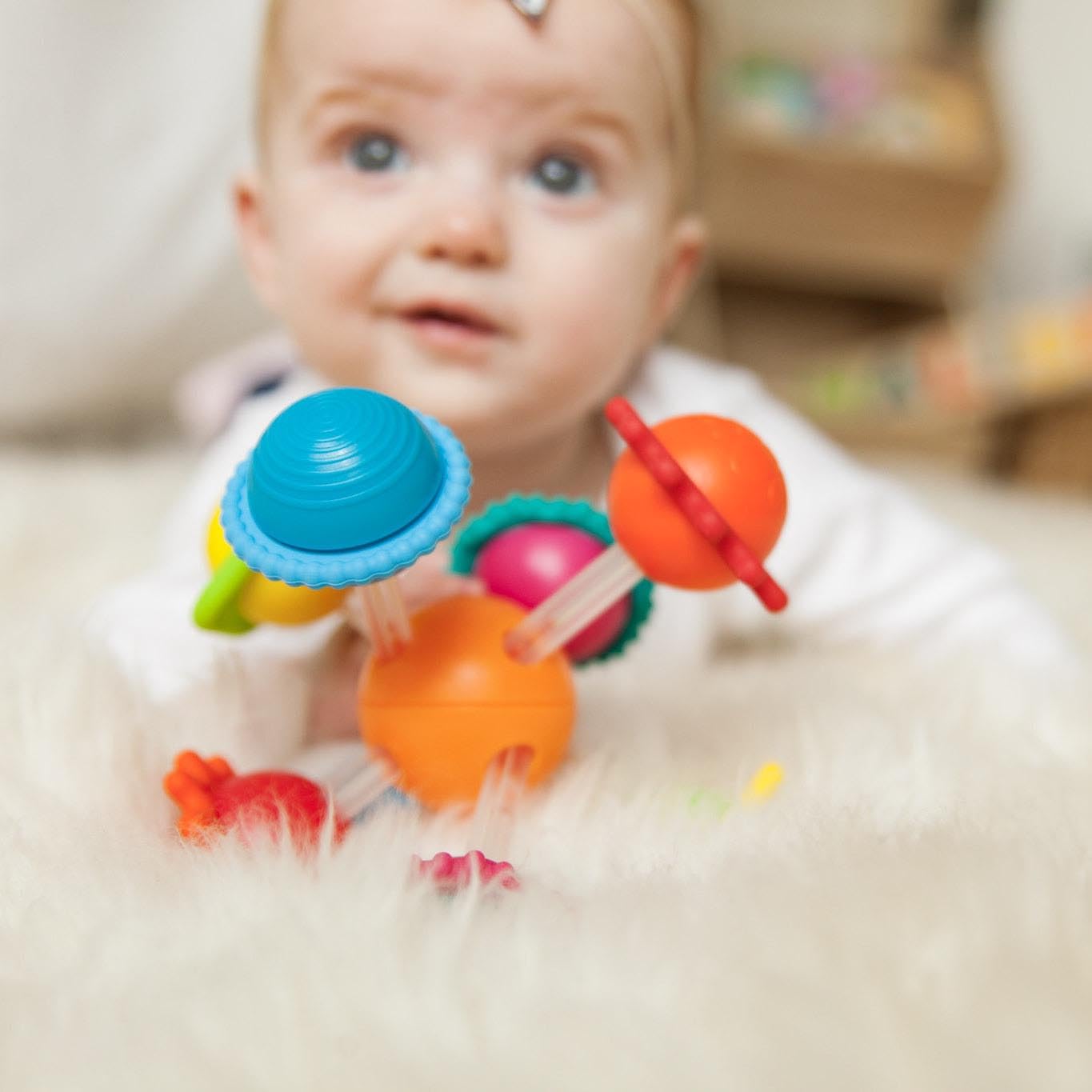 Wimzle teething-safe design supports early sensory exploration.